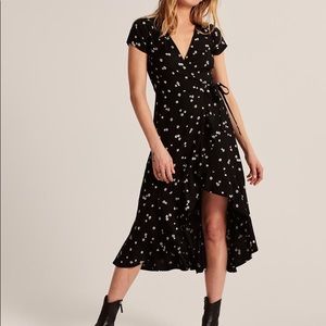 Abercrombie Midi Floral Wrap Dress